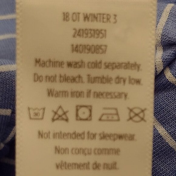 Gymboree 10-12, Blue Striped Sweatshirt Dress. Gently worn Condition - Picture 8 of 8